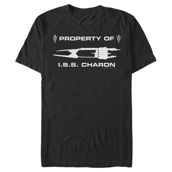 Men's Star Trek: Discovery Property of ISS Charon  Graphic Tee Black X Large