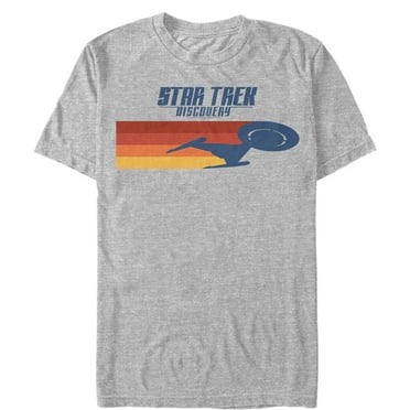 Men's Star Trek: Discovery Retro Rainbow Streak  Graphic Tee Athletic Heather X Large
