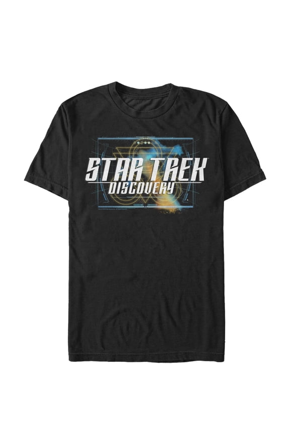 Men's Star Trek: Discovery Retro Show Logo Graphic Tee Black Large