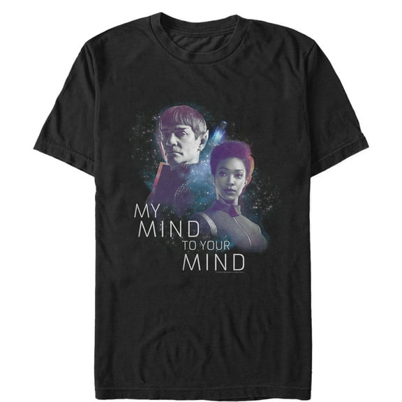 Men's Star Trek: Discovery Sarek & Michael My Mind To Your Mind  Graphic Tee Black Medium