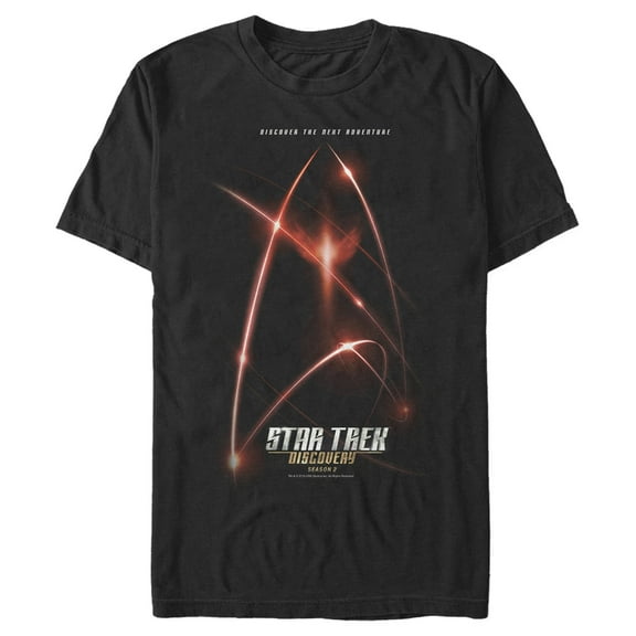 Men's Star Trek: Discovery Season 2 Logo Graphic Tee Black 2X Large