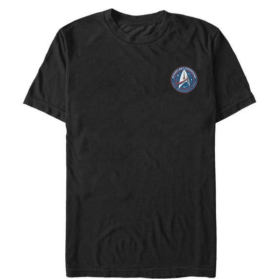 Men's Star Trek: Discovery Starfleet Command Badge Graphic Tee Black Small