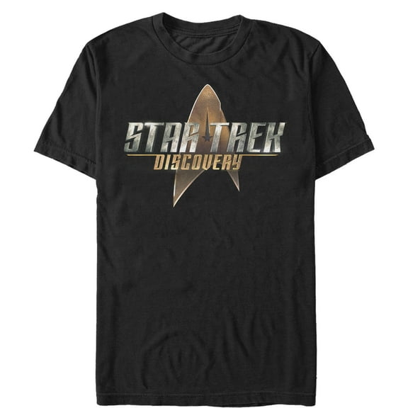Men's Star Trek: Discovery Starfleet Title Logo  Graphic Tee Black Large