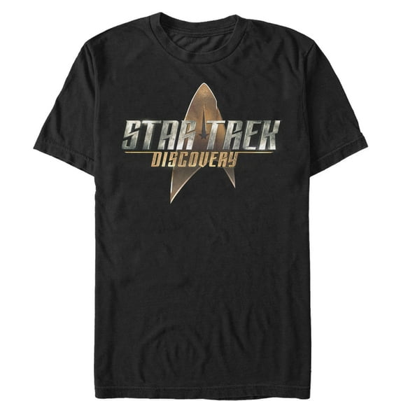 Men's Star Trek: Discovery Starfleet Title Logo Graphic Tee Black Medium