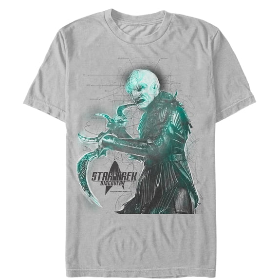 Men's Star Trek: Discovery Voq Ready To Battle Graphic Tee Silver X Large