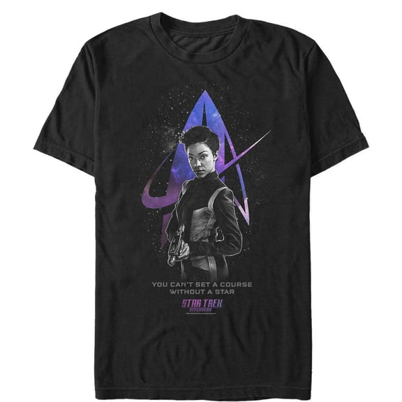 Men's Star Trek: Discovery You Can't Set A Course Wihout A Star  Graphic Tee Black Medium