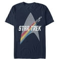 thumbnail image 1 of Men's Star Trek Enterprise Starfleet Rainbow Streak  Graphic Tee Navy Blue 3X Large, 1 of 4