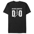 thumbnail image 1 of Men's Star Trek Galaxy's Greatest Dad  Graphic Tee Black X Large, 1 of 5