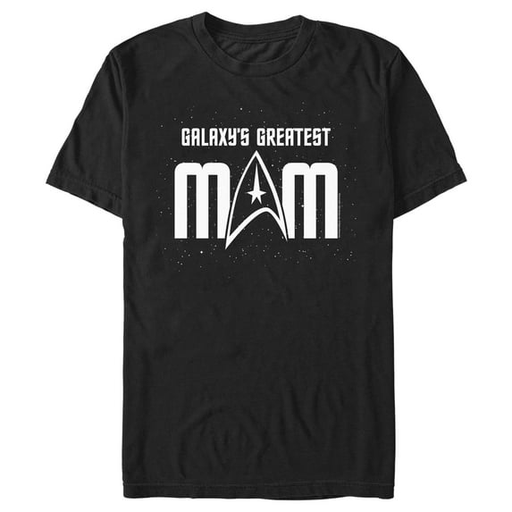 Men's Star Trek Galaxy's Greatest Mom Graphic Tee Black Large