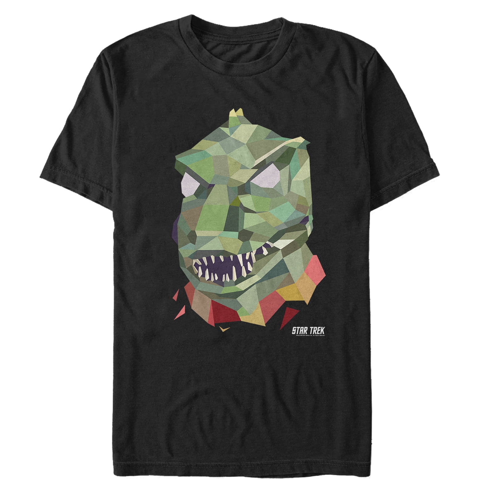 Men's Star Trek Geometric Gorn Alien Graphic Tee Black Small - Walmart.com
