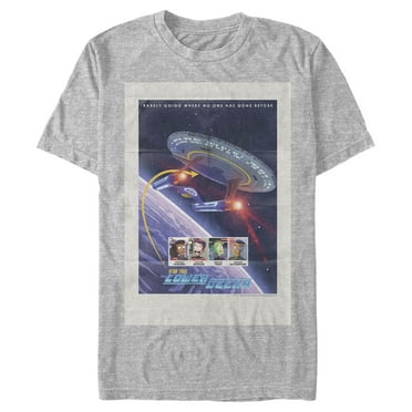 Men's Star Trek: Lower Decks USS Cerritos Poster  Graphic Tee Athletic Heather Large