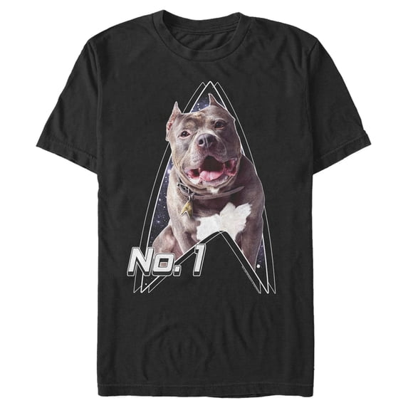 Men's Star Trek: Picard Number One Dog Graphic Tee Black 3X Large