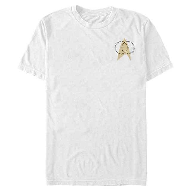 Men's Star Trek: Picard You Are All Dear To Me, I Will Never Leave You Graphic Tee White 2X Large
