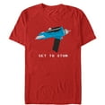thumbnail image 1 of Men's Star Trek Pixel Set Phasers to Stun  Graphic Tee Red Large, 1 of 4