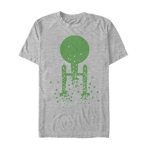 Men's Star Trek St. Patrick's Enterprise Clover Fill  Graphic Tee Athletic Heather Small