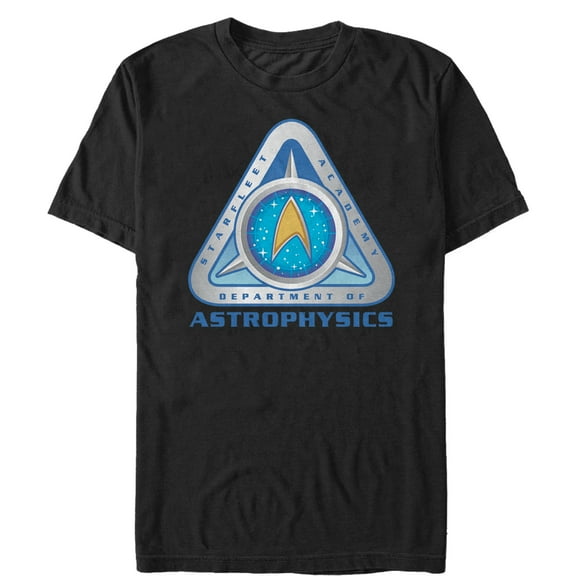 Men's Star Trek Starfleet Academy Department of Astrophysics Graphic Tee Black Medium
