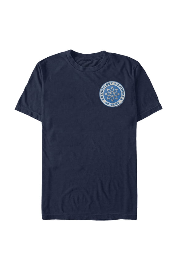 Men's Star Trek Starfleet Academy Science Badge  Graphic Tee Navy Blue Small