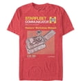 thumbnail image 1 of Men's Star Trek Starfleet Communicator Owners Workshop Manual Graphic Tee Red Heather Medium, 1 of 4