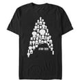 thumbnail image 1 of Men's Star Trek Starfleet Ship Collage Graphic Tee Black 3X Large, 1 of 4
