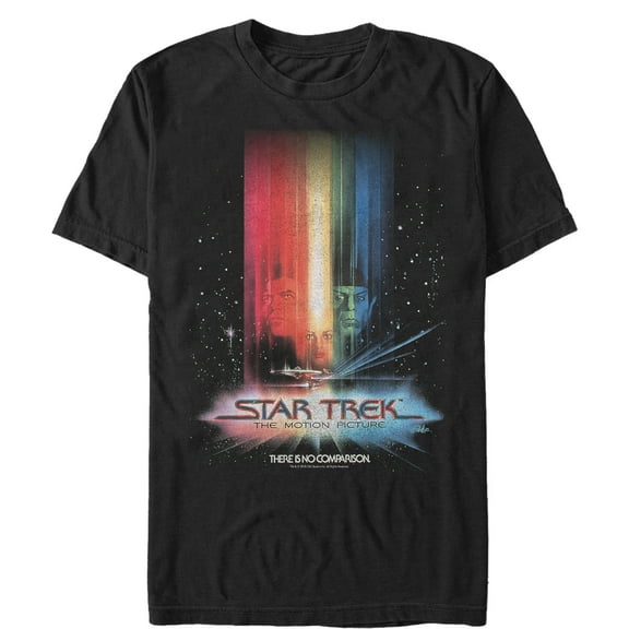 Men's Star Trek: The Motion Picture Rainbow Poster There Is No Comparison Graphic Tee Black Small