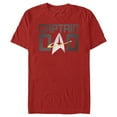 thumbnail image 1 of Men's Star Trek: The Next Generation Captain Dad  Graphic Tee Red Small, 1 of 5