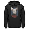 thumbnail image 1 of Men's Star Trek: The Next Generation Captain Jean Luc Picard Cat Pull Over Hoodie Black 3X Large, 1 of 4