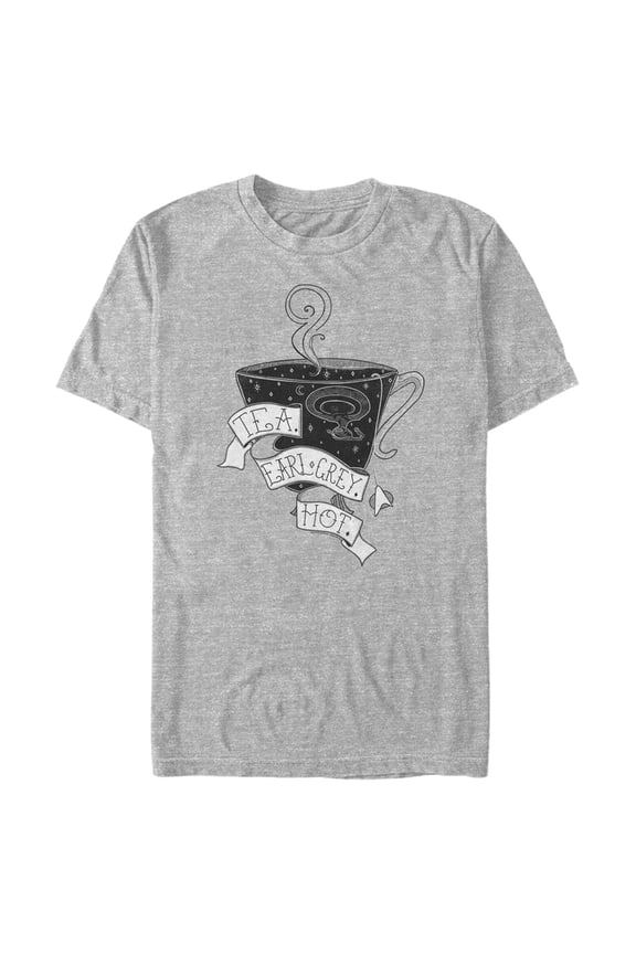 Men's Star Trek: The Next Generation Captain Picard Cup Of Tea Earl Grey HOT Graphic Tee Athletic Heather X Large