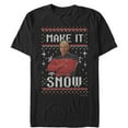 thumbnail image 1 of Men's Star Trek: The Next Generation Captain Picard Make It Snow  Graphic Tee Black 3X Large, 1 of 4