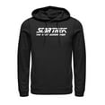 thumbnail image 1 of Men's Star Trek: The Next Generation Classic White Title Logo  Pull Over Hoodie Black 3X Large, 1 of 3