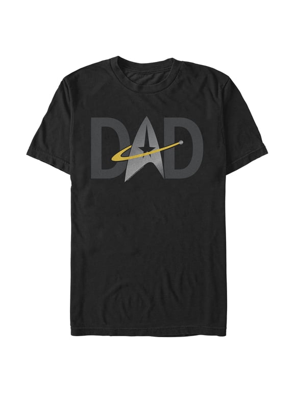 Men's Star Trek: The Next Generation Father's Day Dad Insignia Graphic Tee Black Large