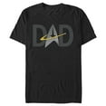 thumbnail image 1 of Men's Star Trek: The Next Generation Father's Day Dad Insignia  Graphic Tee Black Medium, 1 of 5