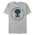 thumbnail image 1 of Men's Star Trek: The Next Generation Property Of The USS Enterprise  Graphic Tee Athletic Heather Large, 1 of 5