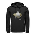 thumbnail image 1 of Men's Star Trek: The Next Generation Starfleet Cozy Cat Emblem  Pull Over Hoodie Black Medium, 1 of 3
