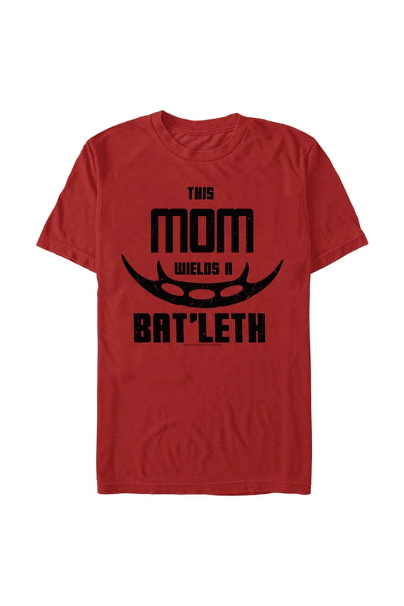 Men's Star Trek: The Next Generation This Mom Wields a Bat'Leth Graphic Tee Red 2X Large