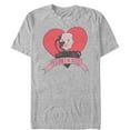 thumbnail image 1 of Men's Star Trek: The Next Generation Valentine's Cartoon Borg Picard Heart Resistance Is Futile  Graphic Tee Athletic Heather 2X Large, 1 of 4