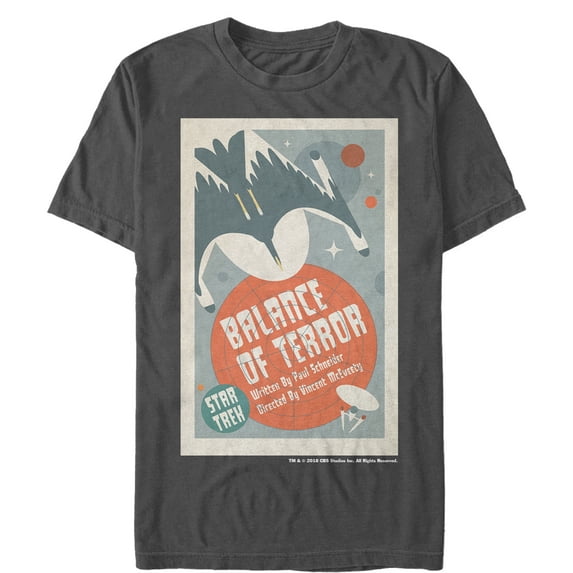 Men's Star Trek: The Original Series Balance of Terror Episode 14 Poster Graphic Tee Charcoal 3X Large