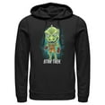 thumbnail image 1 of Men's Star Trek: The Original Series Cartoon Gorn Alien Pull Over Hoodie Black Large, 1 of 4