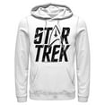 thumbnail image 1 of Men's Star Trek: The Original Series Distressed Logo  Pull Over Hoodie White Medium, 1 of 4
