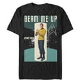 thumbnail image 1 of Men's Star Trek: The Original Series Kirk Beam Me Up  Graphic Tee Black Large, 1 of 4