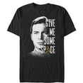 thumbnail image 1 of Men's Star Trek: The Original Series Kirk Give Me Space  Graphic Tee Black 2X Large, 1 of 4