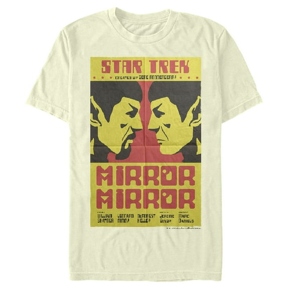 Men's Star Trek: The Original Series Mirror Mirror S2 Episode 4 Poster Graphic Tee Beige 3X Large