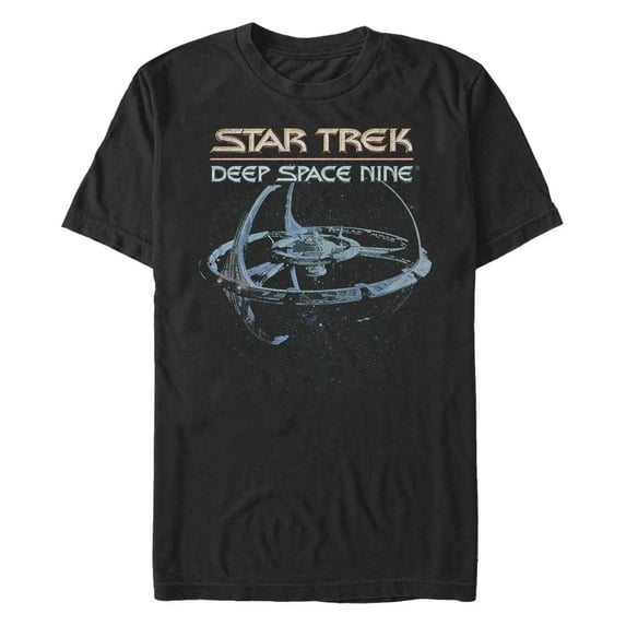Men's Star Trek: The Original Series Space Station Outside View Graphic T-Shirt