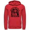 thumbnail image 1 of Men's Star Trek: The Original Series Spock Always Shall Be Valentine  Pull Over Hoodie Red Medium, 1 of 3