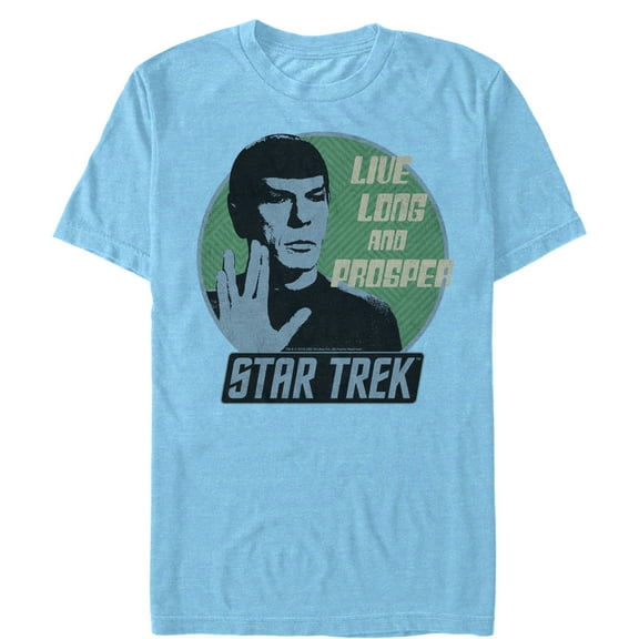Men's Star Trek: The Original Series Spock Live & Prosper Circle  Graphic T-Shirt