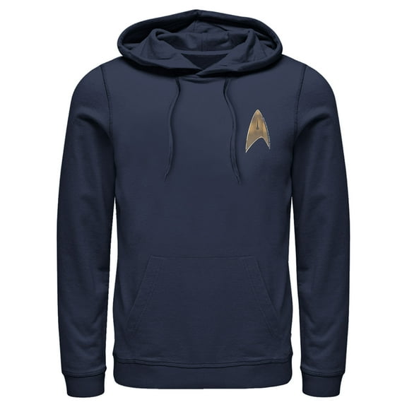 Men's Star Trek: The Original Series Starfleet Classic Badge  Pull Over Hoodie Navy Blue 3X Large