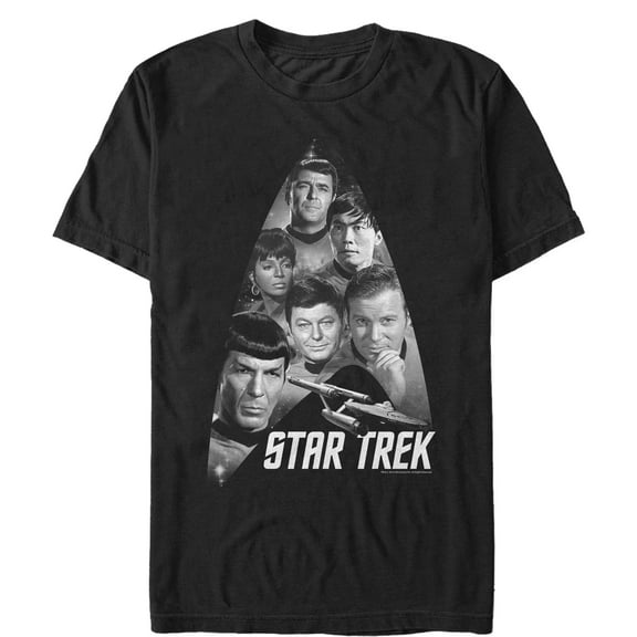 Men's Star Trek: The Original Series Starfleet Gang is All Here  Graphic Tee Black Medium
