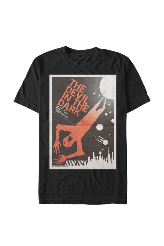 Men's Star Trek: The Original Series The Devil in the Dark Episode 25 Poster Graphic Tee Black Large