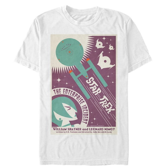 Men's Star Trek: The Original Series The Enterprise Incident Episode 2 Poster Graphic Tee White Medium