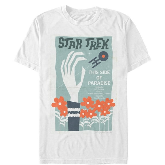 Men's Star Trek: The Original Series This Side of Paradise Episode 24 Poster Graphic Tee White 3X Large