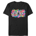 thumbnail image 1 of Men's Star Trek: The Original Series Tribbles Rainbow Logo  Graphic Tee Black Large, 1 of 4